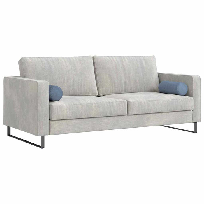 Perne Bolster 2 pcs albastru Ø 15 x 40 cm Țesătură din corduroy - WALTI WALTI