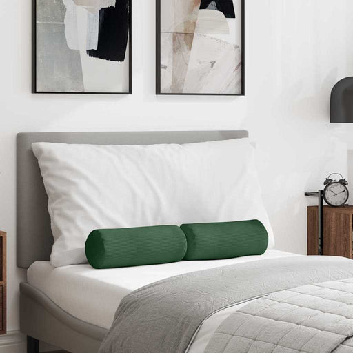Perne Bolster 2 pcs Verde închis Ø 15 x 40 cm - WALTI WALTI