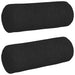 Perne Bolster 2 pcs Negru Ø 25 x 70 cm țesătură - WALTI WALTI