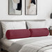 Perne Bolster 2 pcs Roșu Vin Ø 25 x 70 cm țesătură - WALTI WALTI