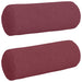 Perne Bolster 2 pcs Roșu Vin Ø 25 x 70 cm țesătură - WALTI WALTI