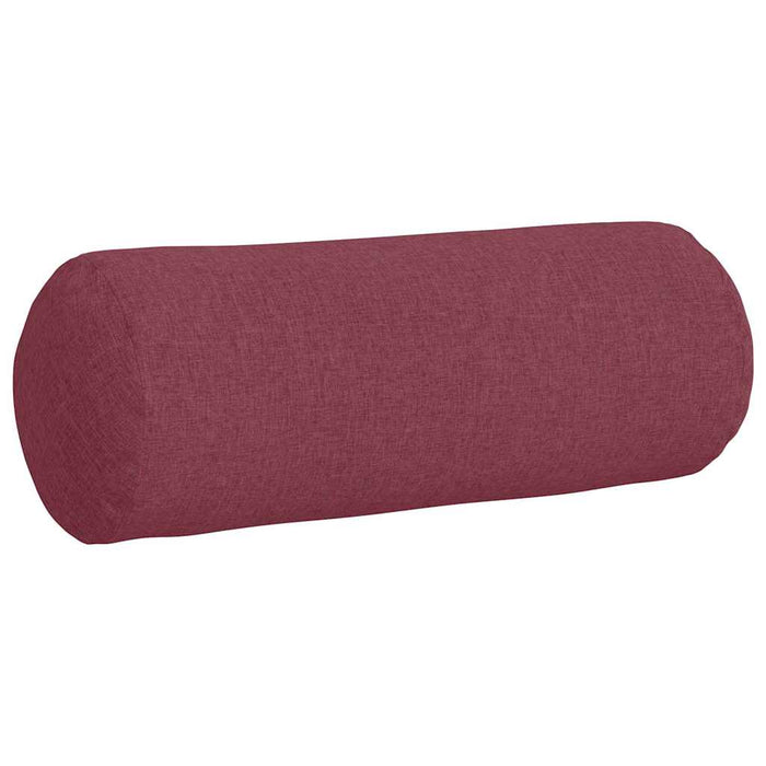 Perne Bolster 2 pcs Roșu Vin Ø 25 x 70 cm țesătură - WALTI WALTI