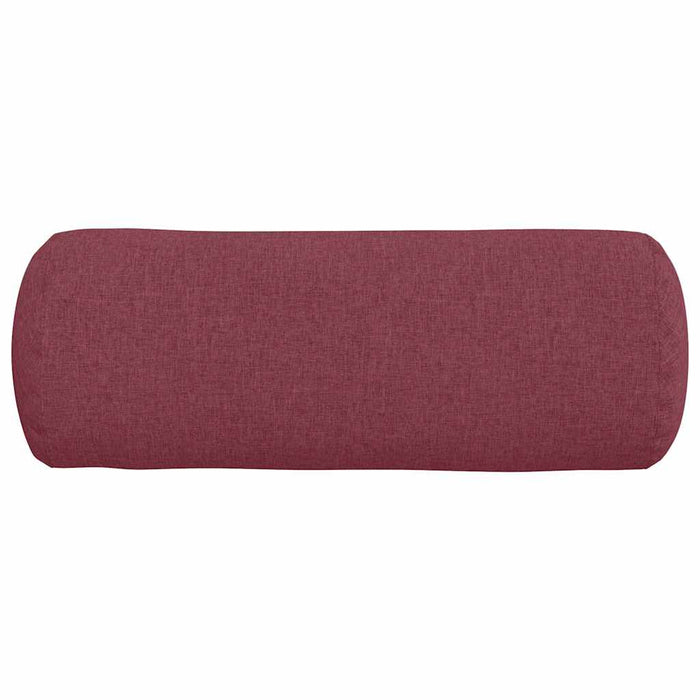 Perne Bolster 2 pcs Roșu Vin Ø 25 x 70 cm țesătură - WALTI WALTI