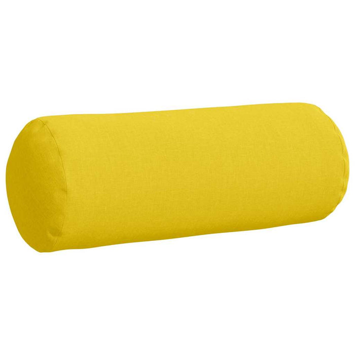 Perne Bolster 2 pcs Galben Deschis Ø 25 x 70 cm țesătură - WALTI WALTI