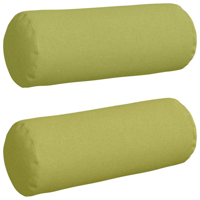 Perne Bolster 2 pcs Verde deschis Ø 25 x 70 cm țesătură - WALTI WALTI