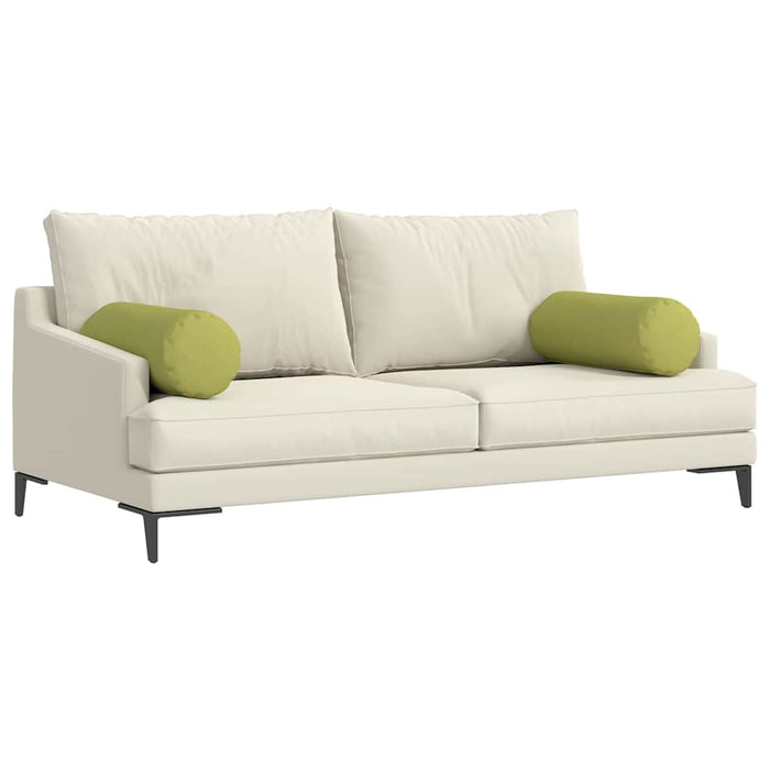 Perne Bolster 2 pcs Verde deschis Ø 25 x 70 cm țesătură - WALTI WALTI