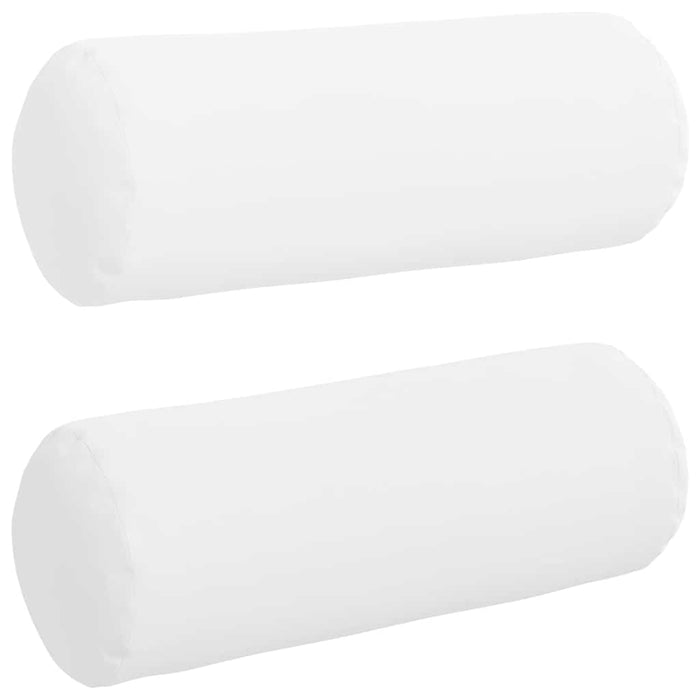 Perne Bolster 2 pcs Alb Ø 25 x 70 cm țesătură - WALTI WALTI