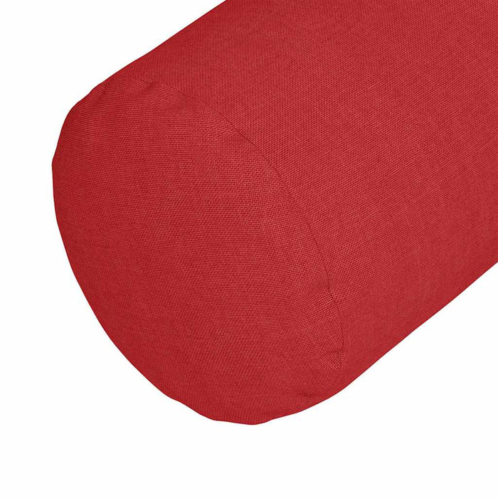 Perne Bolster 2 pcs Roșu Ø 25 x 70 cm țesătură - WALTI WALTI