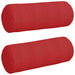 Perne Bolster 2 pcs Roșu Ø 25 x 70 cm țesătură - WALTI WALTI