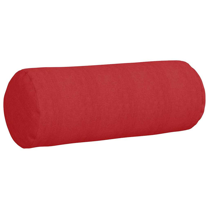Perne Bolster 2 pcs Roșu Ø 25 x 70 cm țesătură - WALTI WALTI