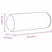 Perne Bolster 2 pcs Roșu Ø 25 x 70 cm țesătură - WALTI WALTI