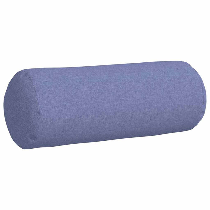 Perne Bolster 2 pcs Albastru Jeans Ø 25 x 70 cm țesătură - WALTI WALTI