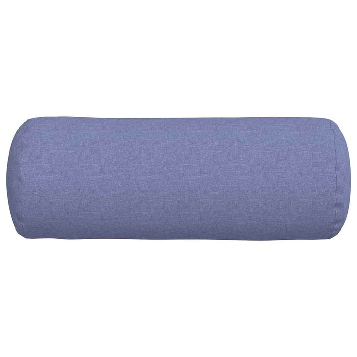 Perne Bolster 2 pcs Albastru Jeans Ø 25 x 70 cm țesătură - WALTI WALTI