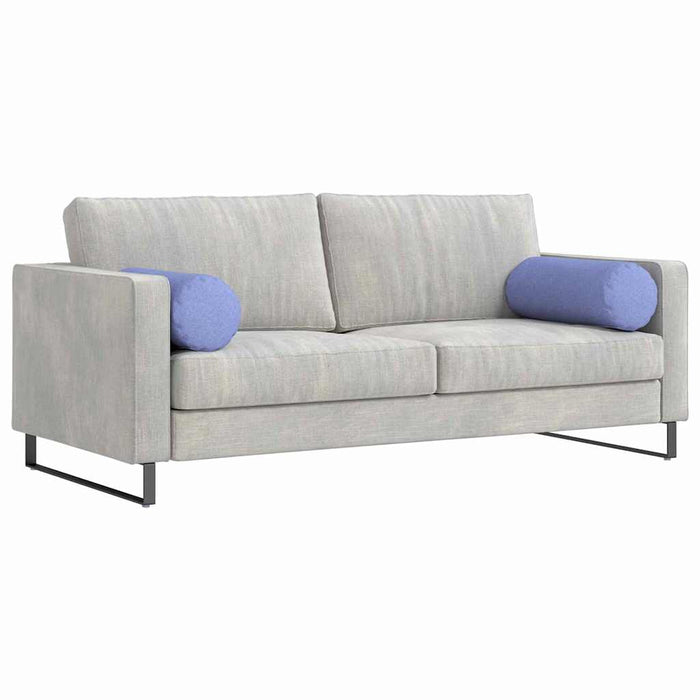 Perne Bolster 2 pcs Albastru Jeans Ø 25 x 70 cm țesătură - WALTI WALTI