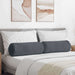 Perne Bolster 2 pcs Gri închis Ø 25 x 70 cm - WALTI WALTI