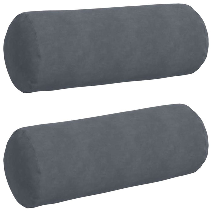 Perne Bolster 2 pcs Gri închis Ø 25 x 70 cm - WALTI WALTI