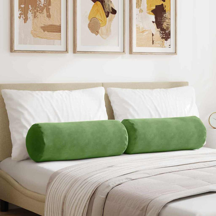 Perne Bolster 2 pcs Verde deschis Ø 25 x 70 cm - WALTI WALTI
