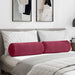 Perne Bolster 2 pcs Roșu Vin Ø 25 x 70 cm Țesătură din corduroy - WALTI WALTI