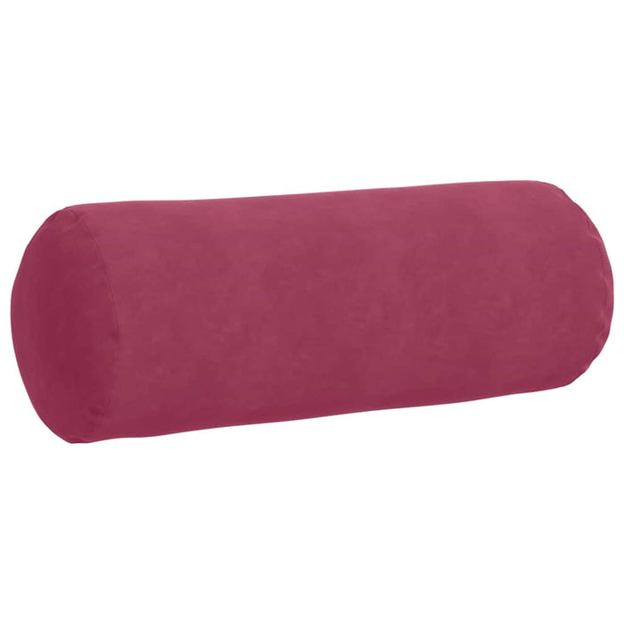 Perne Bolster 2 pcs Roșu Vin Ø 25 x 70 cm Țesătură din corduroy - WALTI WALTI