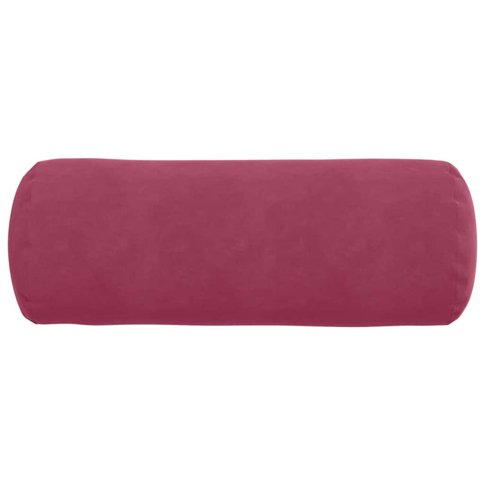 Perne Bolster 2 pcs Roșu Vin Ø 25 x 70 cm Țesătură din corduroy - WALTI WALTI