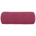 Perne Bolster 2 pcs Roșu Vin Ø 25 x 70 cm Țesătură din corduroy - WALTI WALTI