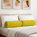 Perne Bolster 2 pcs Galben Ø 25 x 70 cm Țesătură din corduroy - WALTI WALTI