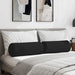 Perne Bolster 2 pcs Negru Ø 25 x 70 cm Țesătură din microfibră - WALTI WALTI