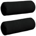 Perne Bolster 2 pcs Negru Ø 25 x 70 cm Țesătură din microfibră - WALTI WALTI