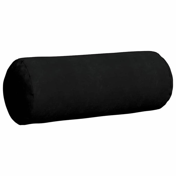 Perne Bolster 2 pcs Negru Ø 25 x 70 cm Țesătură din microfibră - WALTI WALTI