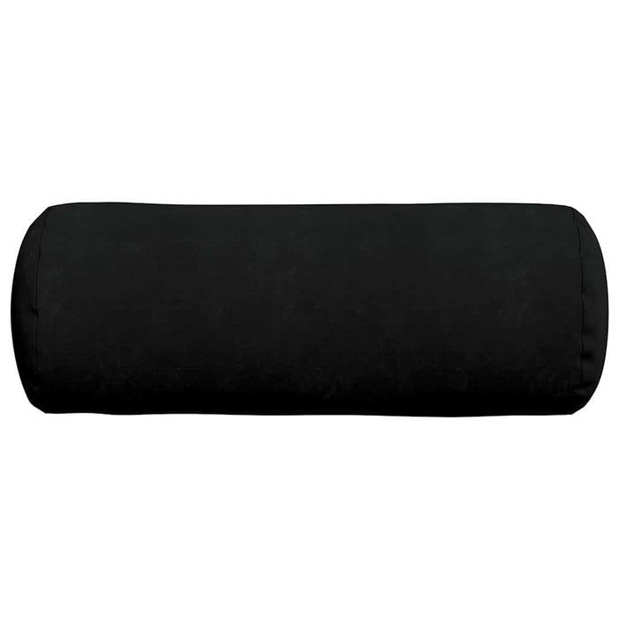 Perne Bolster 2 pcs Negru Ø 25 x 70 cm Țesătură din microfibră - WALTI WALTI