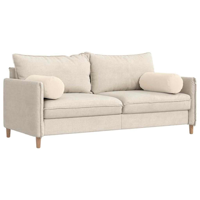 Perne Bolster 2 pcs Bej Ø 25 x 70 cm Țesătură din microfibră - WALTI WALTI