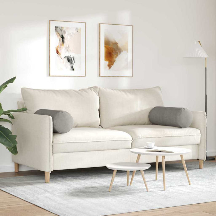 Perne Bolster 2 pcs Gri deschis Ø 25 x 70 cm - WALTI WALTI
