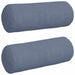 Perne Bolster 2 pcs albastru Ø 25 x 70 cm Țesătură din corduroy - WALTI WALTI