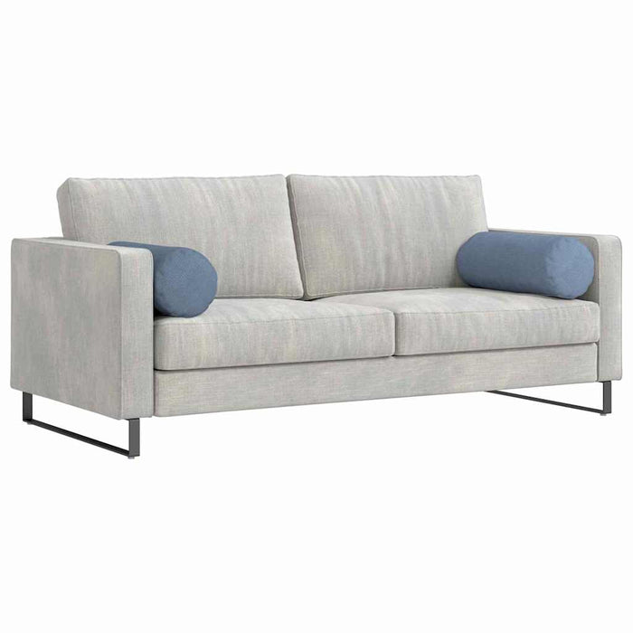 Perne Bolster 2 pcs albastru Ø 25 x 70 cm Țesătură din corduroy - WALTI WALTI