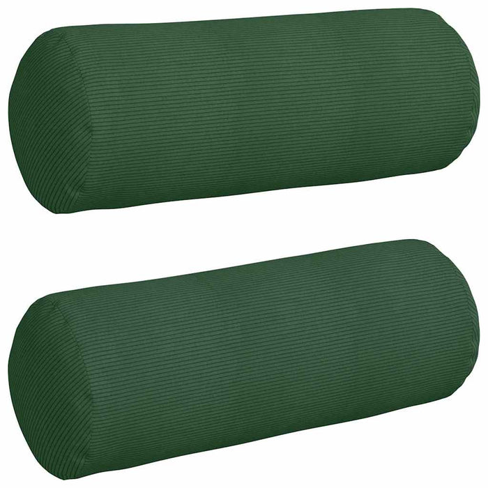 Perne Bolster 2 pcs Verde închis Ø 25 x 70 cm - WALTI WALTI