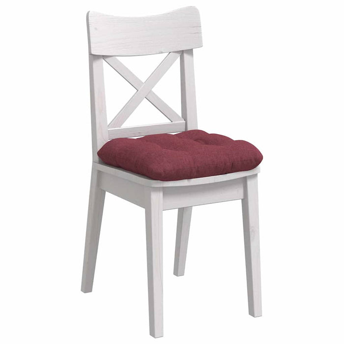 Perne de Șezut 4 pcs Roșu Vin 40 x 40 x 12 cm țesătură - WALTI WALTI