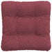 Perne de Șezut 4 pcs Roșu Vin 40 x 40 x 12 cm țesătură - WALTI WALTI