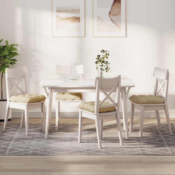 Perne de Șezut 4 pcs Crem 40 x 40 x 12 cm țesătură - WALTI WALTI