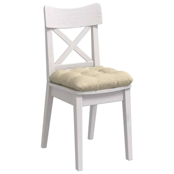 Perne de Șezut 4 pcs Crem 40 x 40 x 12 cm țesătură - WALTI WALTI