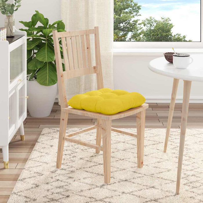Perne de Șezut 4 pcs Galben Deschis 40 x 40 x 12 cm țesătură - WALTI WALTI