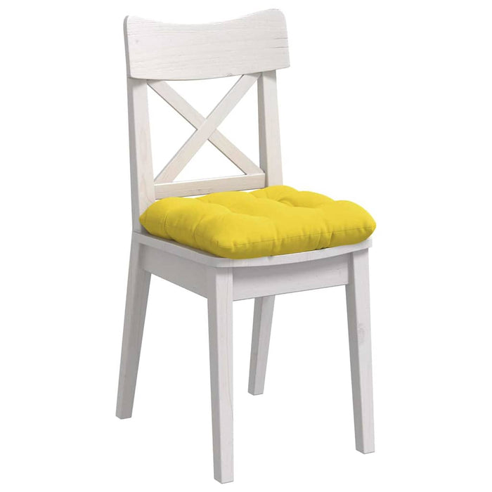Perne de Șezut 4 pcs Galben Deschis 40 x 40 x 12 cm țesătură - WALTI WALTI