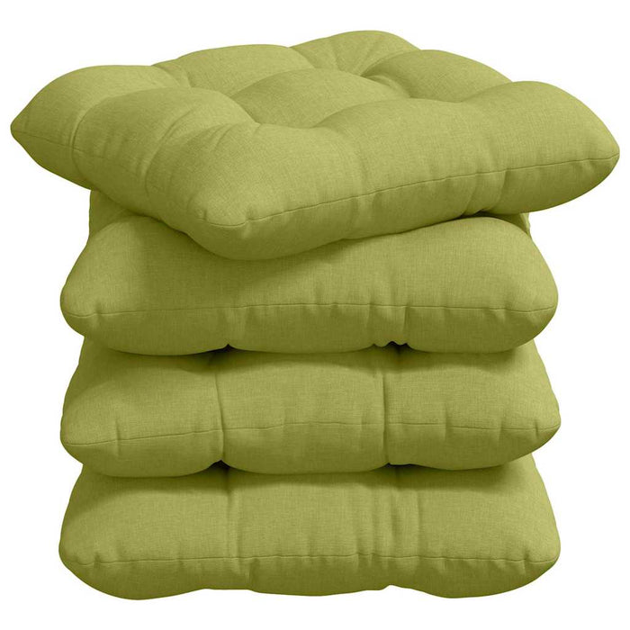 Perne de Șezut 4 pcs Verde deschis 40 x 40 x 12 cm țesătură - WALTI WALTI