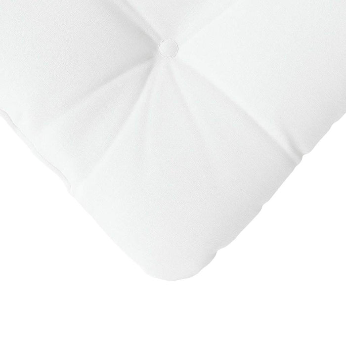 Perne de Șezut 4 pcs Alb 40 x 40 x 12 cm țesătură - WALTI WALTI