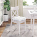 Perne de Șezut 4 pcs Alb 40 x 40 x 12 cm țesătură - WALTI WALTI
