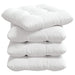 Perne de Șezut 4 pcs Alb 40 x 40 x 12 cm țesătură - WALTI WALTI
