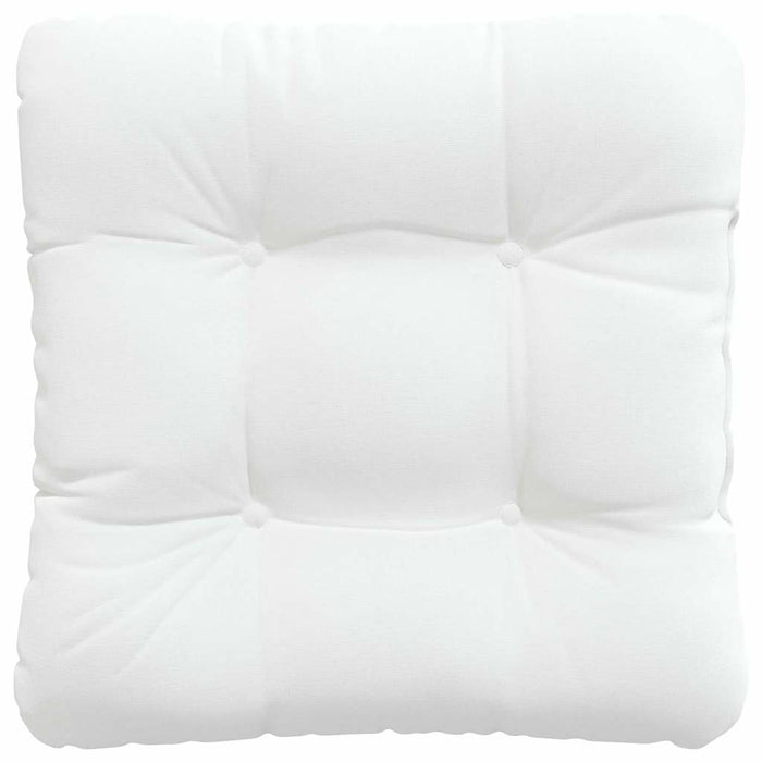Perne de Șezut 4 pcs Alb 40 x 40 x 12 cm țesătură - WALTI WALTI