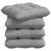 Perne de Șezut 4 pcs Gri nori 40 x 40 x 12 cm țesătură - WALTI WALTI
