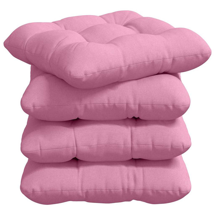 Perne de Șezut 4 pcs Roz 40 x 40 x 12 cm țesătură - WALTI WALTI