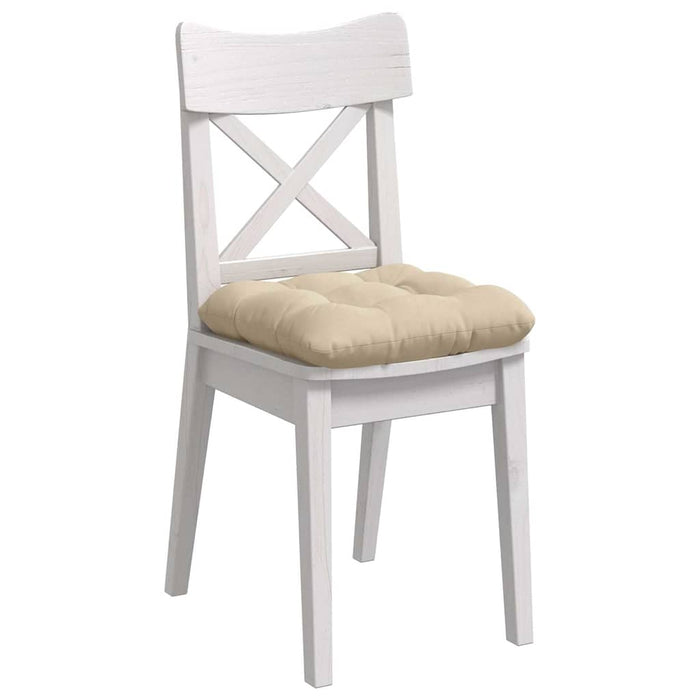 Perne de Șezut 4 pcs Crem 40 x 40 cm Țesătură din microfibră - WALTI WALTI