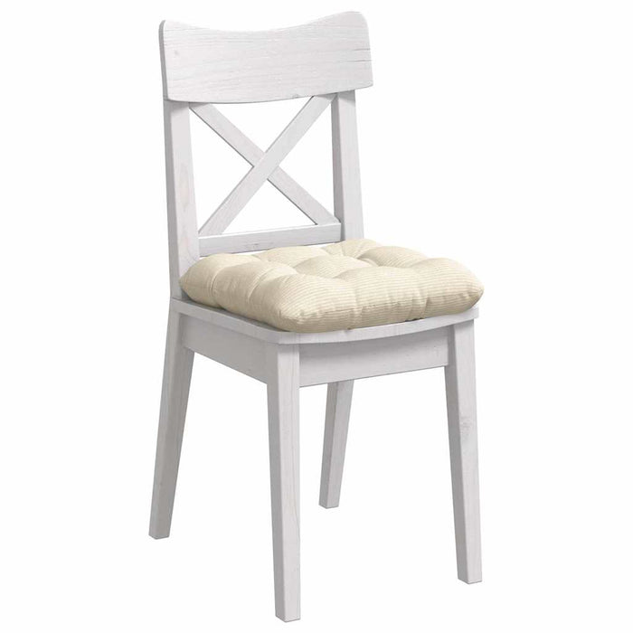 Perne de Șezut 4 pcs Crem 40 x 40 cm Țesătură din corduroy - WALTI WALTI
